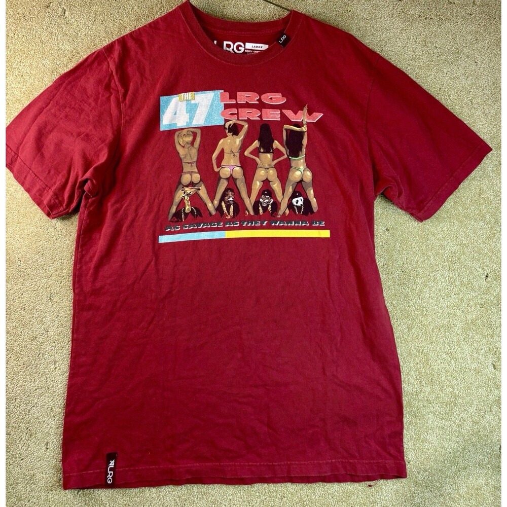 LTG Crew As Savage As They Wanna Be T Shirt Red Mens Large 2 Live Crew Nasty